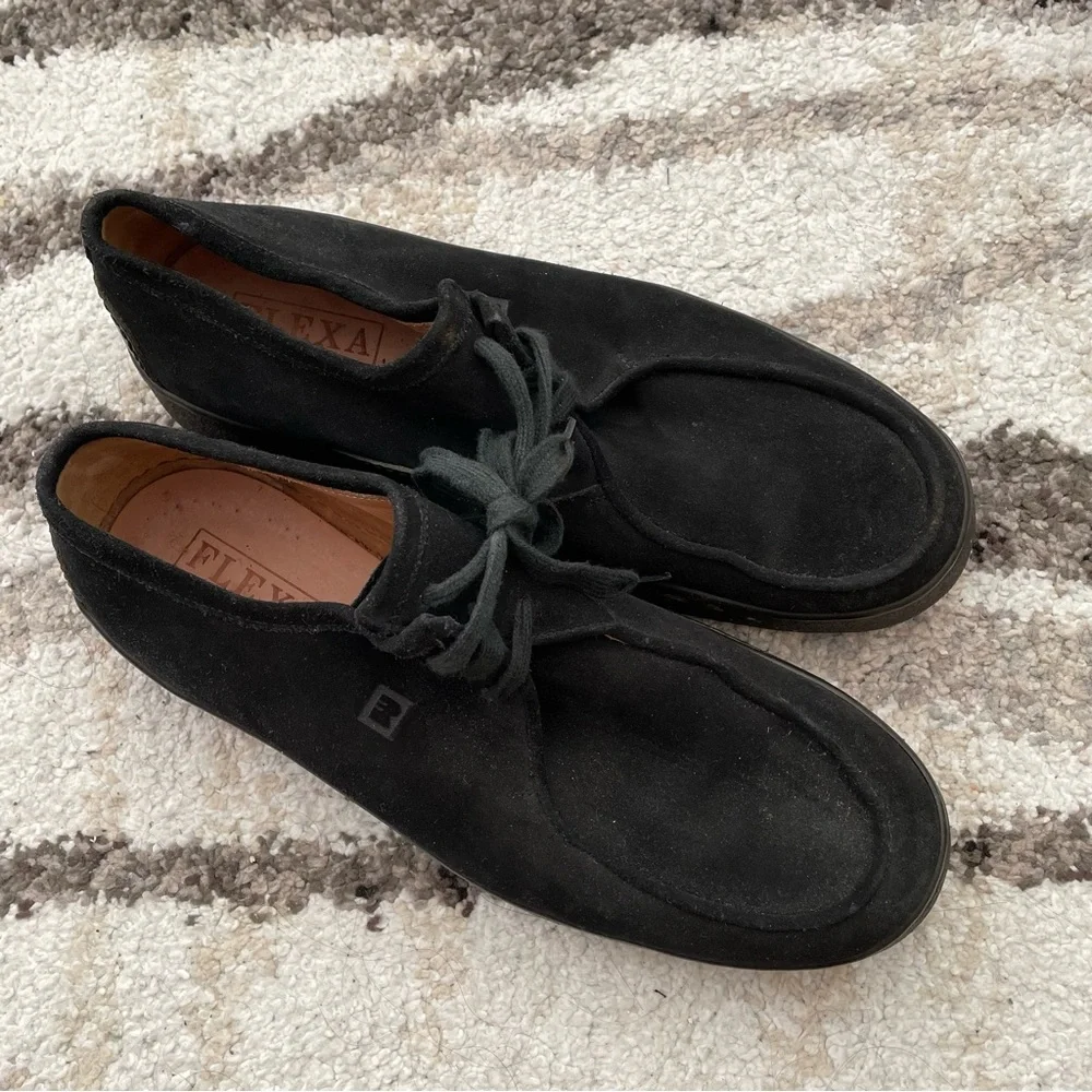 Men’s FRATELLI ROSSETTI FLEXA OXFORD CASUAL BLACK LEATHER SHOES - Picture 1 of 14
